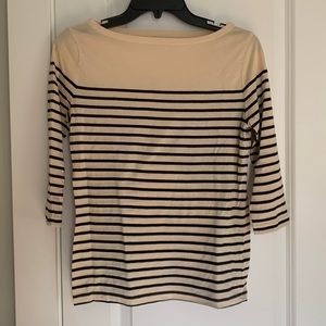 Forever 21 Striped Boat Neck Tee
